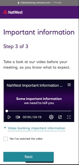 FinTech Bites Video Banking NatWest