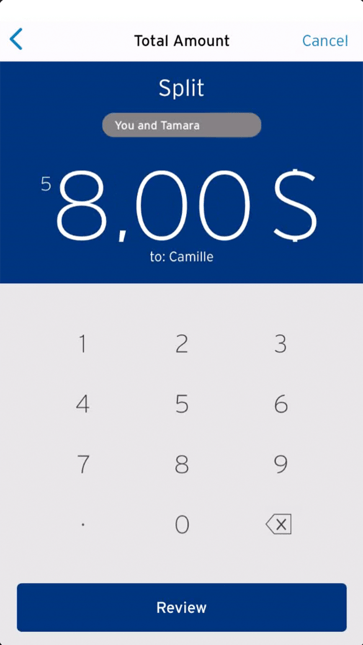 Citibank splitting the bill 
