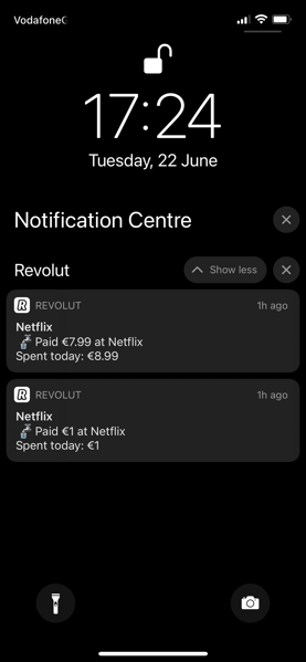 Revolut Transaction. Alert 